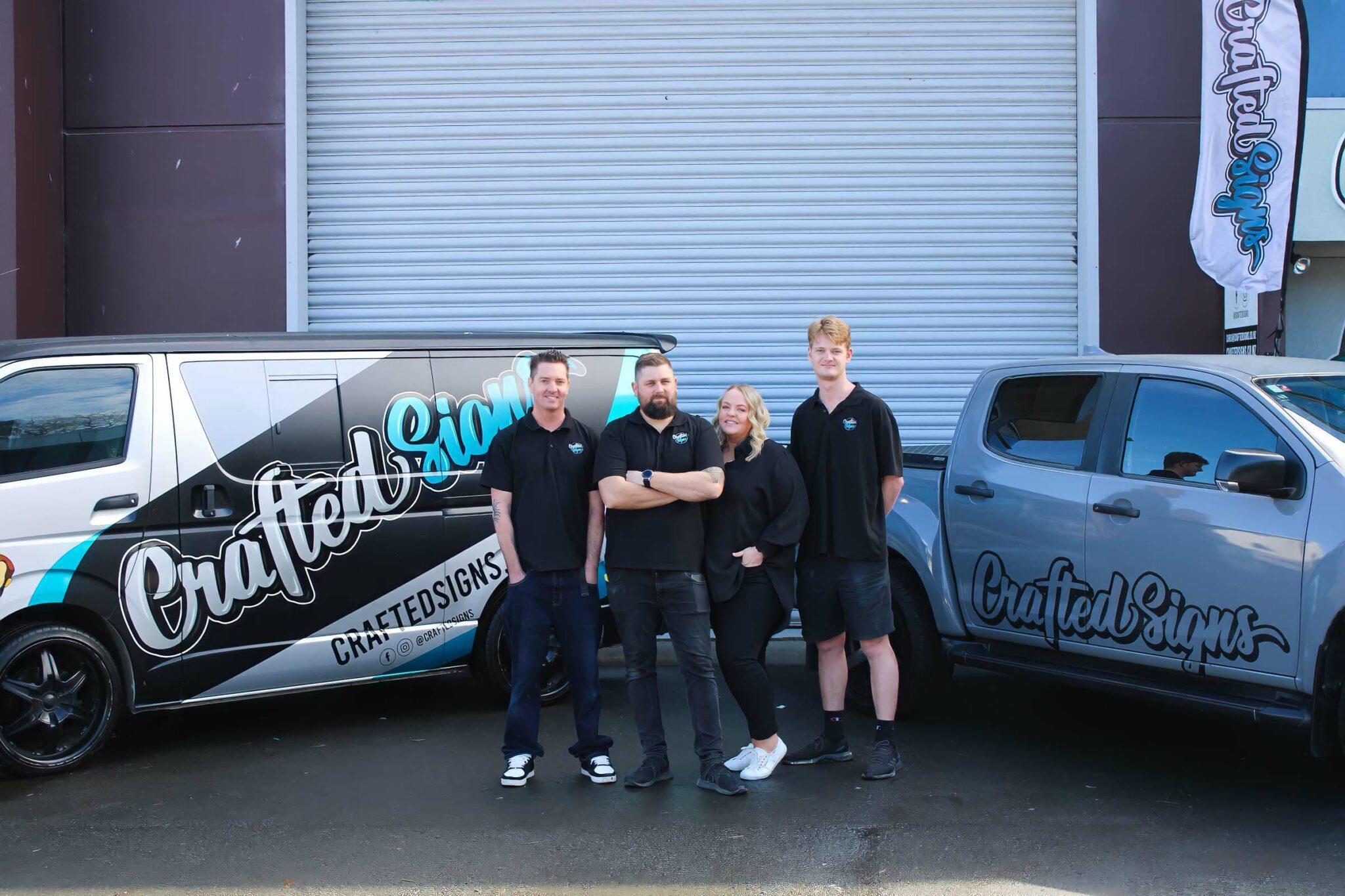 Crafted Signs Team - Sign Writing & Vehicle Wrap Specialists